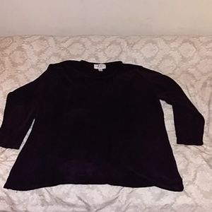 Super soft dark purple plus size sweater